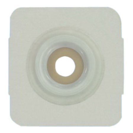 Securi-T - Ostomy Barrier Trim to Fit, Standard Wear Adhesive Tape Collar 57 mm Flange Red Code System Up to 1-3/4 Inch Opening 5 X 5 Inch - 7238214