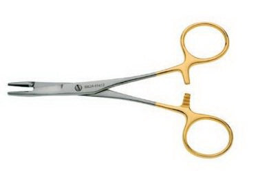 BR Surgical Needle Holder 7 Inch Straight Serrated - BR24-41418