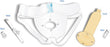 Urocare - Male External Catheter Kit Urinal 20 - 40mm Diameter Universal Suspensory Garment 26- 46 Inch Waist Latex - 4403