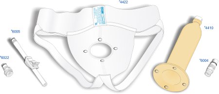 Urocare - Male External Catheter Kit Urinal 20 - 40mm Diameter Universal Suspensory Garment 26- 46 Inch Waist Latex - 4403