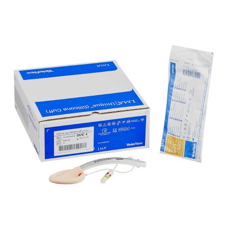 LMA Unique (Silicone Cuff) - Laryngeal Mask Adult User Size 4 PVC / Silicone Sterile Disposable - 105200-000040