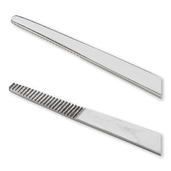 Centurion - Dressing Forceps 6 Inch Length Floor Grade Stainless Steel Sterile NonLocking Thumb Handle Straight Serrated Tips - 66755