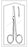 Econo - Strabismus Scissors 4-1/2 Inch Length Floor Grade Stainless Steel Sterile Finger Ring Handle Curved Blunt Tip / Blunt Tip - 96-2543