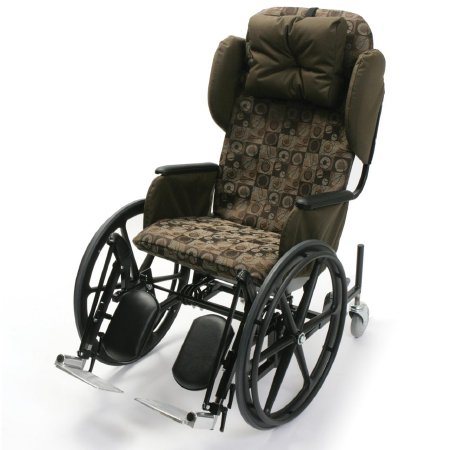 Rock-King X3000 - Tilt-In-Space Wheelchair Full Length Arm Footrest Ambiance Print Upholstery 20 Inch Seat Width Adult 350 lbs. Weight Capacity - X3000K-AMBIANCE