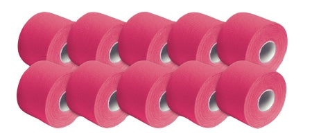 Fabrication Enterprises 3B Tape Kinesiology Tape Water Resistant Cotton 2 Inch X 16-1/2 Foot Pink NonSterile - 25-3663