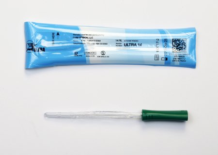 Cure Ultra - Urethral Catheter Straight Tip Lubricated PVC 14 Fr. 6 Inch - ULTRA14