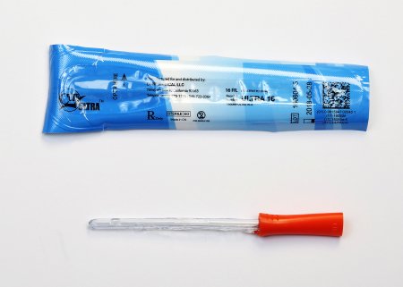 Cure Medical Cure Ultra Urethral Catheter Straight Tip Hydrophilic Coated PVC 16 Fr. 6 Inch - ULTRA16