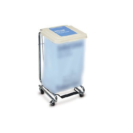 Medegen Medical Products LLC Hamper Stand Rolling Square Opening 30 - 33 gal. Foot Pedal Self-Closing Lid - 15-9200