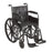 drive Silver Sport 2 - Wheelchair Dual Axle Desk Length Arm Swing-Away Footrest Black Upholstery 20 Inch Seat Width Adult 350 lbs. Weight Capacity - SSP220DFA-SF
