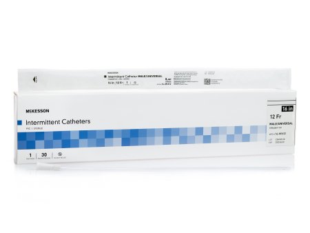 McKesson McKesson Urethral Catheter Straight Tip PVC 12 Fr. 16 Inch - 16-M1612