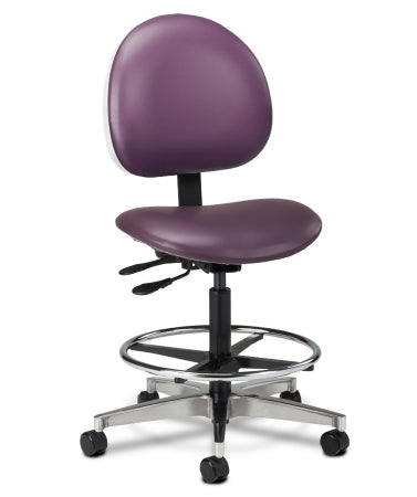 Premier Series - Lab Stool Backrest Pneumatic Height Adjustment 5 Casters Country Mist - 2166-W-3CM