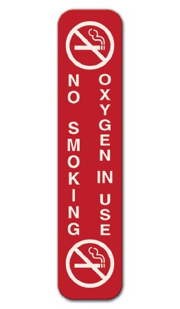 Briggs Corporation Smoking Sign No Smoking Oxygen In Use - 5764DS