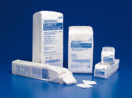Cardinal Curity USP Type VII Gauze Sponge Cotton 12-Ply 3 X 3 Inch Square NonSterile - 2346-