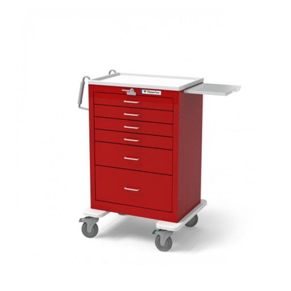 Waterloo Industries Cart Tall Unicart 43-1/2X29X24-1/2" 5" Casters/2 Locking Ea - UTRLU-333369-RED
