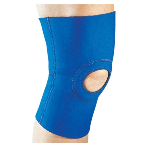 DJO Support Sleeve Adult Knee 1/8" Neoprene Black/Blue Size 10" Small Ea - 79-82633