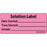 Precision Dynamics MedVision Pre-Printed Label Laboratory Use Solution Label/Date Started/Time Started/Initials Fluorescent Pink 1 X 2-1/4 Inch - V04FP8891