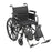 Drive Medical Cruiser X4 Wheelchair Desk Length Arm Flip Back Arm Style Black 18 Inch Seat Width 300 lbs. Weight Capacity - CX418ADDA-ELR