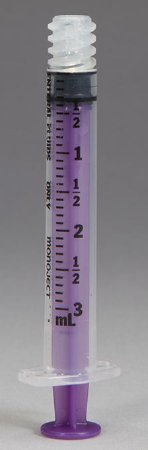 Monoject - Enteral Feeding / Irrigation Syringe 3 mL Bulk Pack Enfit Tip Without Safety - 8881103015