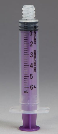 Cardinal Monoject Enteral Feeding / Irrigation Syringe 6 mL Bulk Pack Enfit Tip Without Safety - 8881106015