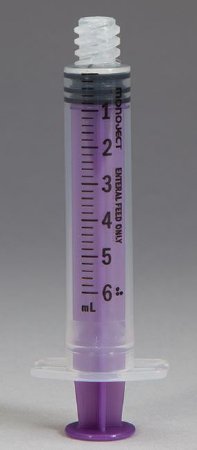 Monoject - Enteral Feeding / Irrigation Syringe 6 mL Bulk Pack Enfit Tip Without Safety - 8881106015