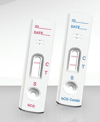 Immunostics Detector hCG Combi Rapid Test Kit Fertility Test hCG Pregnancy Test Serum / Urine Sample CLIA Waived for Urine 100 Tests - IDC-100