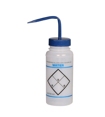 Bel-Art Products Wash Bottle Wide Mouth Low Density Polyethylene with Polypropylene Cap 500 mL - 116460617