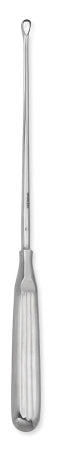 Centurion - Uterine Curette Sims 11 Inch Length Hollow Handle with Grooves Size 0 Tip Sharp Teardrop Loop Tip - Medline - 67760