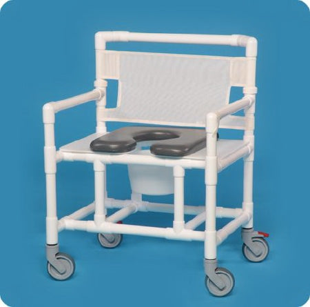 IPU IPU Commode / Shower Chair ipu Mesh Back 22 Inch Height - VL OF20 P 500G