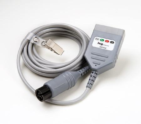 Ivy Biomedical ECG Patient Cable 10 Foot, White, Green, Red, Black, 4-Leads, AHA Color Code, Low Noise For Model 7810 Patient Monitor - 590432