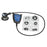 Cardionics E-Scope Electronic Stethoscope for Hearing Impaired Black 1-Tube Single Head Chestpiece - 718-7710