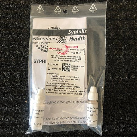 Diagnostics Direct Syphilis Health Check Immunology / Serology Assay Control Set Syphilis Screen Positive / Negative Level 2 X 1 X 0.5 mL - VSC-11-02