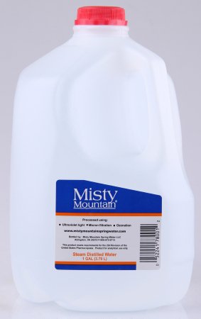 Misty Mountain Water Misty Mountain Distilled Water 1 gal / 3 per Case Plastic Container - 0-52241-78001