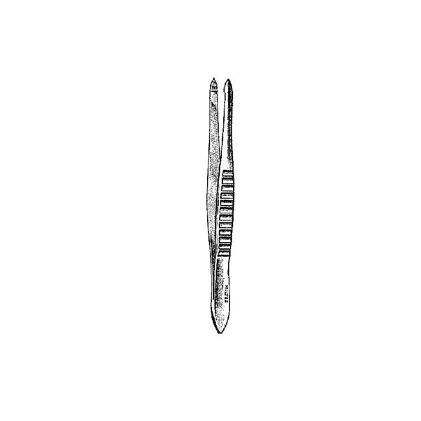 Miltex-Integra Forcep Cilia Beaupre 4-1/2" 12Mm Long Jaw Smooth 45 Degree Angle Ss Ea - 18-1114