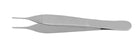 König - Tissue Forceps Adson 4-3/4 Inch Length Stainless Steel NonSterile NonLocking Thumb Handle Straight Fine Cross Serrated Tips with 1 X 2 Teeth - Medline - MDS1014412
