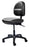 Pedigo Products Ergo Series Task Chair Adjustable Backrest, Contoured Pneumatic Height Adjustment Easy Rolling 2 Inch Dual Wheel Casters Reven Black - T-582-RVN