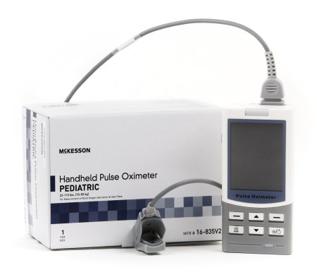 McKesson - Handheld Pulse Oximeter Battery Operated Audible and Visual Alarm - 16-835V2