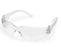 Market Lab Inc Intruder Safety Glasses Clear Tint Polycarbonate Lens Clear Frame Over Ear Small - 6598