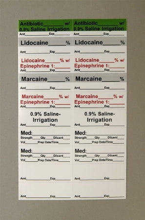 Aspen Surgical Products Pre-Printed Label Advisory Label Surgery Center - L5851