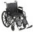 drive Silver Sport - Wheelchair Desk Length Arm Swing-Away Elevating Legrest Black Upholstery 18 Inch Seat Width 300 lbs. Weight Capacity - Drive Medical - SSP218DDA-ELR
