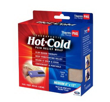ThermiPaq - Hot / Cold Therapy Wrap General Purpose Medium 1/2 X 6 X 12 Inch Fabric / Clay Reusable - TPF5201LP