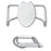 Bemis Healthcare Raised Toilet Seat with Arms - Elongated 3-1/2 Inch Height White 250 lbs. Weight Capacity - A2100T