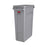 Rubbermaid Slim Jim - Trash Can 23 gal. Rectangular Gray LLDPE Open Top - FG354060GRAY