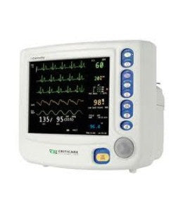 Auxo Medical Criticare nGenuity CO2 8100E Series Patient Monitor (SpO2), Non-invasive Blood Pressure, Heart Rate, Temperature, Respiration and ECG - AM-8100EPI