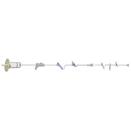 AMSafe - Primary IV Administration Set with Extension Set 10, 15, 60 Drops / mL Drip Rate 91 Inch Tubing 3 Ports - D38302
