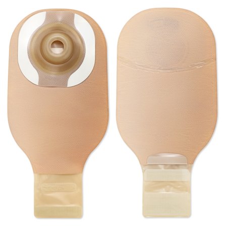 Hollister - Ostomy Pouch One-Piece System 12 Inch Length 1 Inch Stoma Drainable Soft Convex, Pre-Cut - 8962