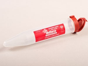 MedSource International Sharps Dart Pocket Shuttle Sharps Container 6-7/10 L X 1-1/10 D Inch - S-64250