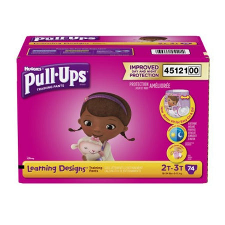 Kimberly Clark Pull-Ups Learning Designs Toddler Training Pants Pull On 2T to 3T Disposable Heavy Absorbency - 45138