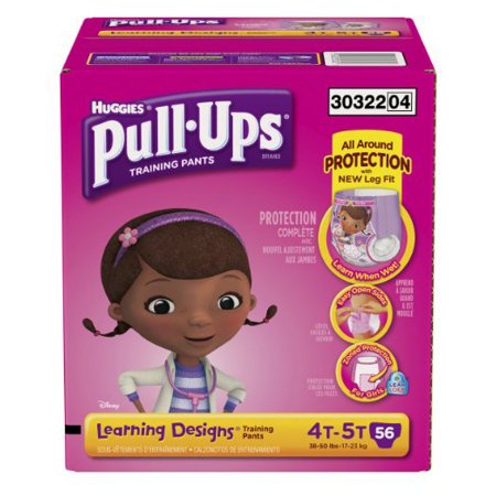 Kimberly Clark Pull-Ups Learning Designs Toddler Training Pants Pull On 4T to 5T Disposable Heavy Absorbency - 45143