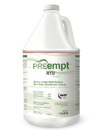 Contec Inc PREempt RTU Surface Disinfectant Cleaner Peroxide Based Liquid 1 gal. Jug Scented - 21105