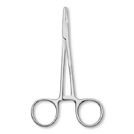 Medline - Needle Holder 5 Inch Length Diamond Serrated Jaw Finger Ring Handle - 66860